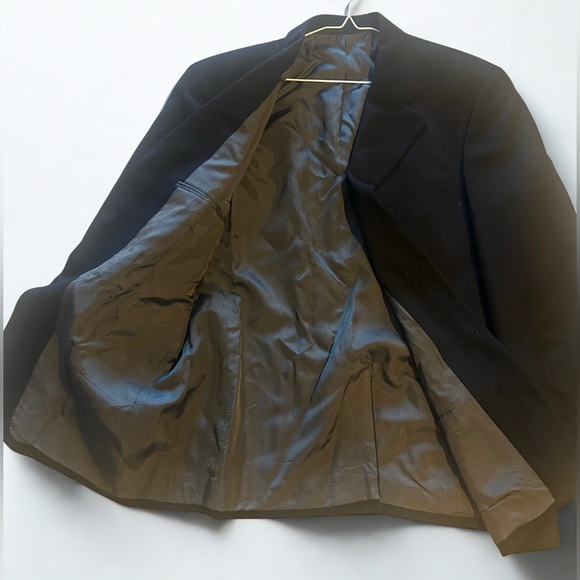 Ermenegildo Zegna Black Wool Blazer Jacket 3- Button Classic Fit, Size 42R, Mens - Picture 4 of 9